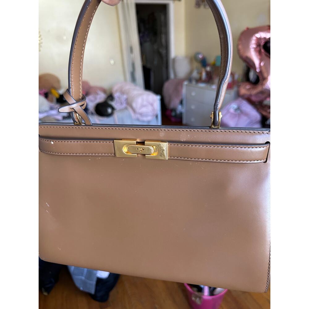 Tory Burch Lee Radziwill Bag Small Brown with Gold Hardware - Picture 7 of 16